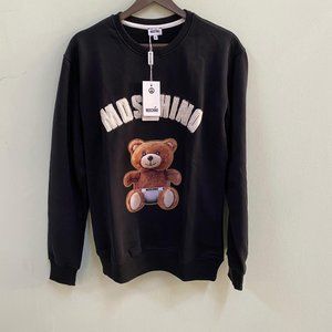 Moschino Women's Black Sweatshirt With Teddy Bear